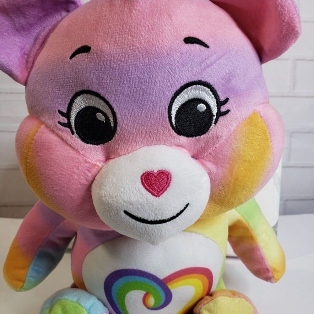 Care Bears Togetherness Bear 9” Plush Rainbow Heart Stuffed Animal 2022